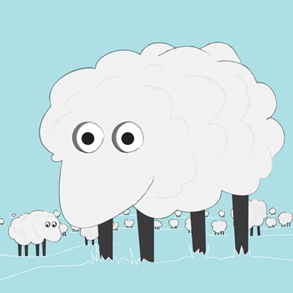 We're sheep. Innit? by Hamish Thain